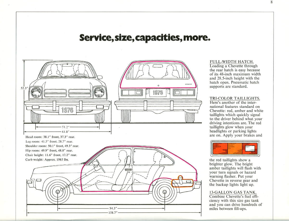 1976 Chev Chevette Brochure Page 16